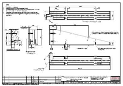 Temporary Vertical Safety Barrier - Terminal (Verge) 006